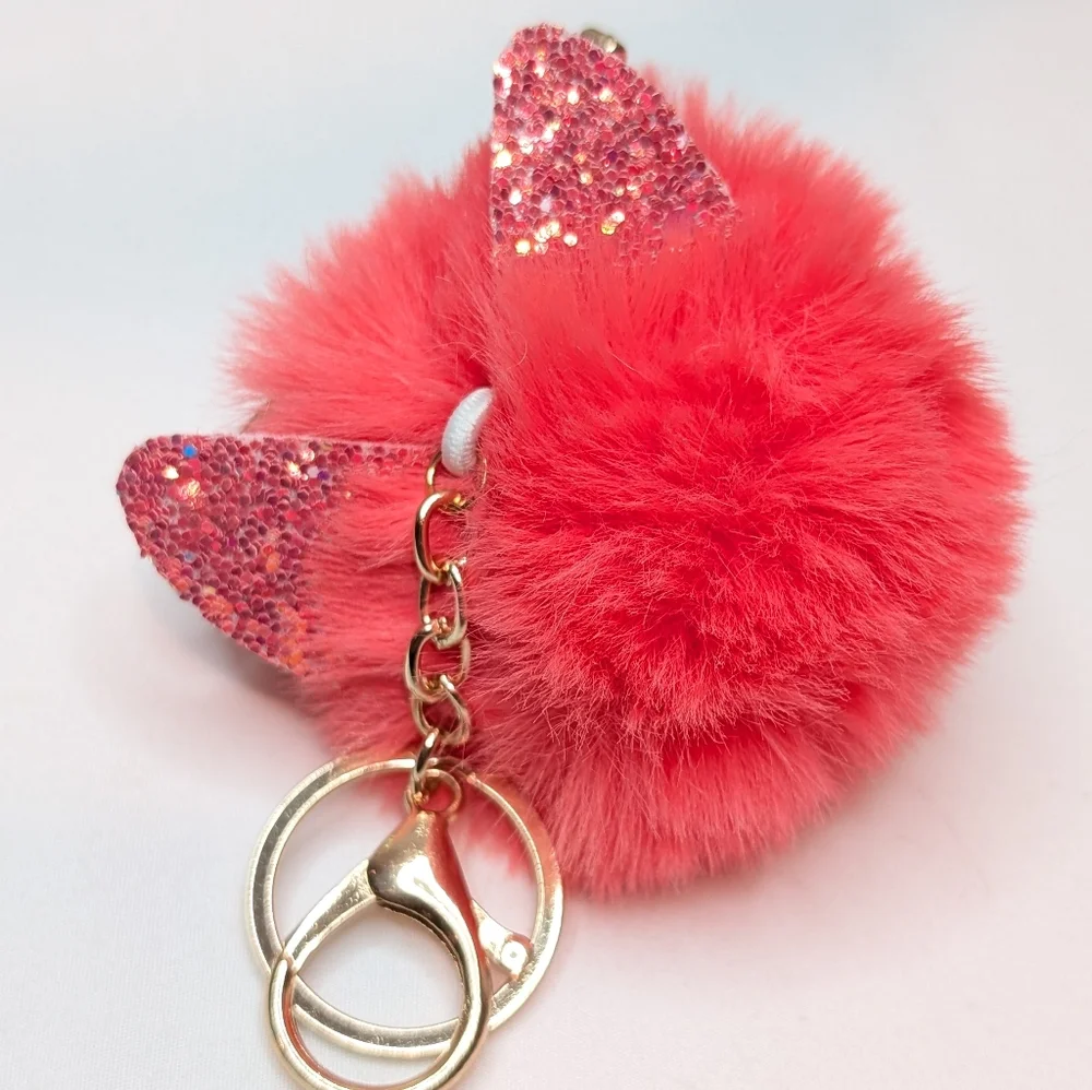 NWOT Owl Fuzzy Keychain=